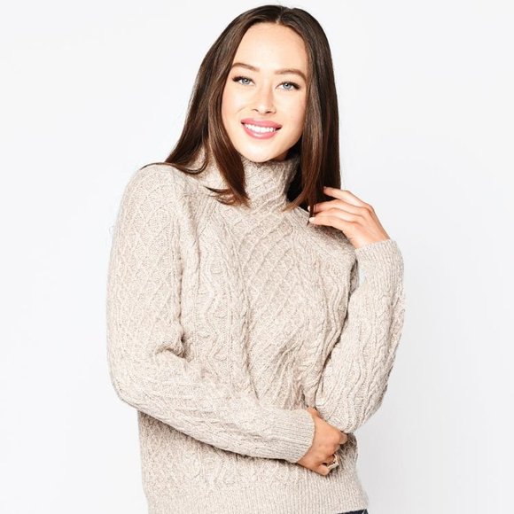 vince zig zag cable sweater